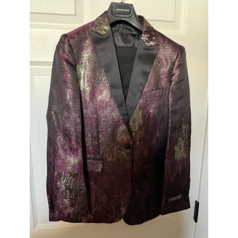 GEOFFREY BEENE Boys Suit 3 Piece Size 16 Jacket Vest And Pants